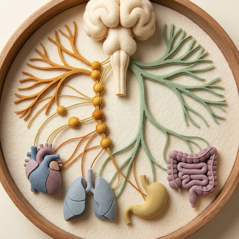 Artistic impression of the autonomic nervous system
