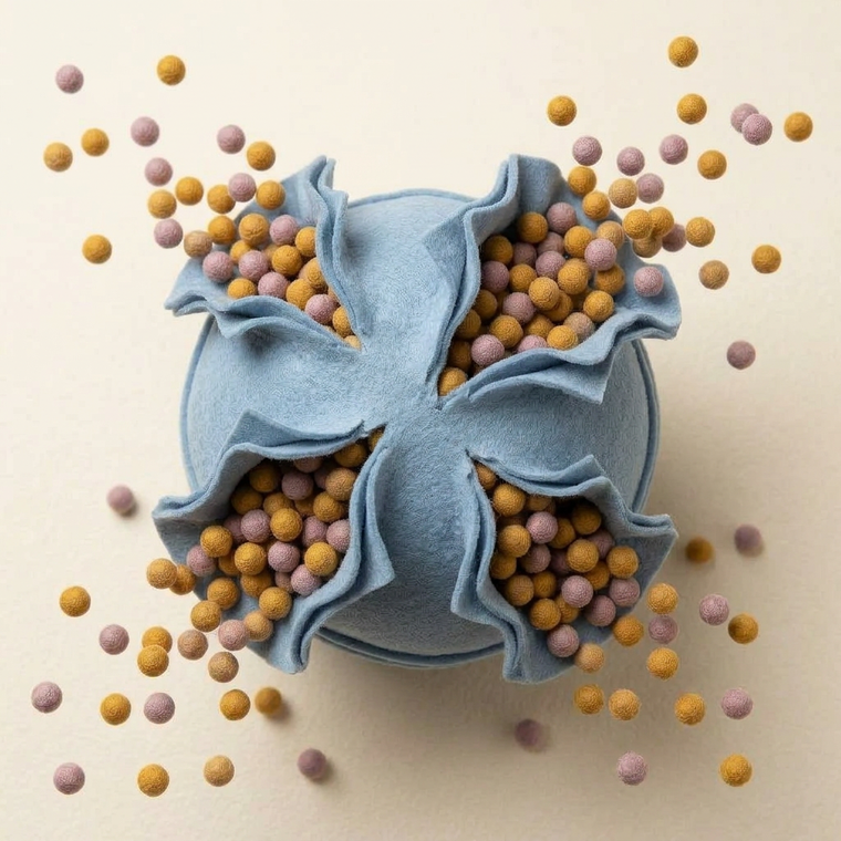 Artistic impression of mast cells and the inflammation loop