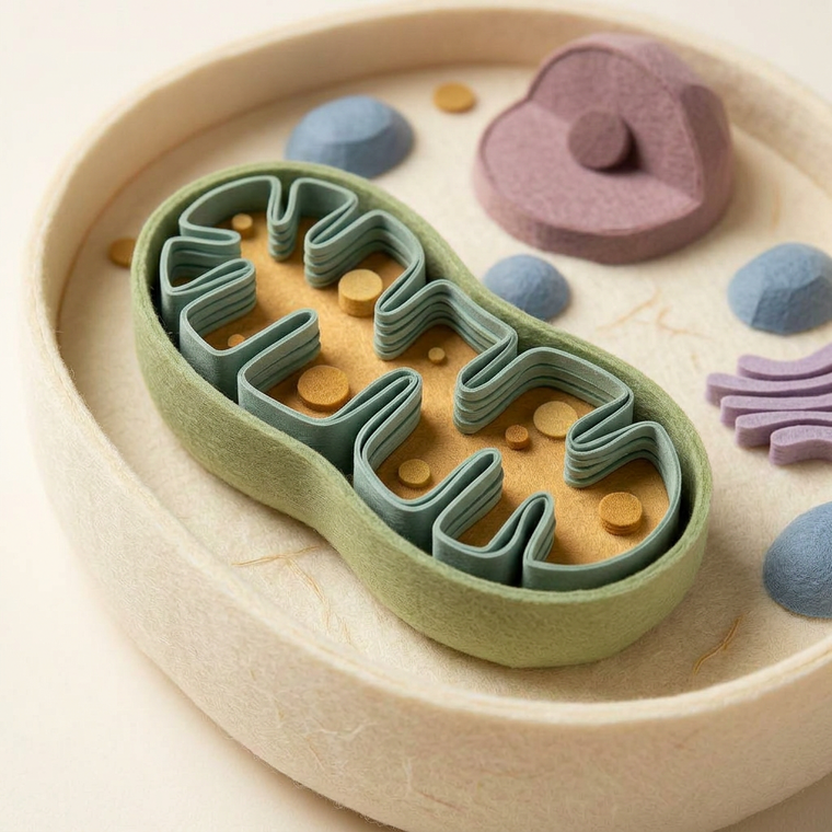 Artistic impression of mitochondria, the cell's engines