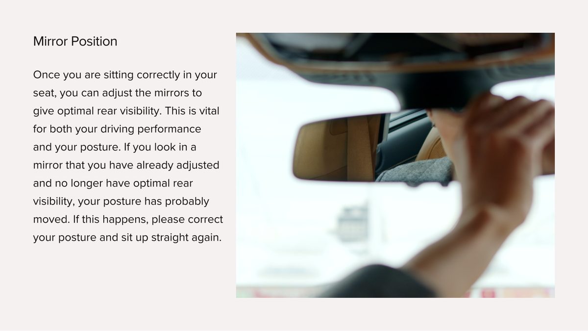 Step 6: mirrors as a posture alarm