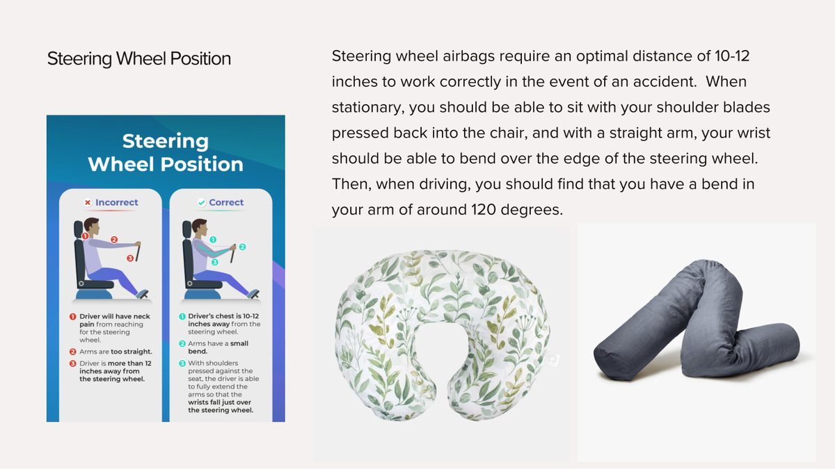 Airbag distance and the straight-arm wrist check