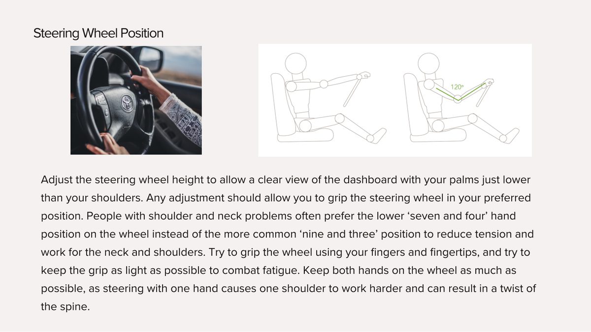 Wheel height, seven-and-four grip, light fingertips